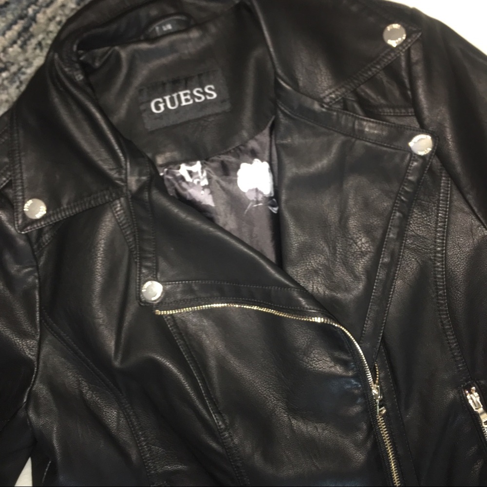 💎 NWT Guess Brand Moto Jacket 💎 - Picture 3 of 8